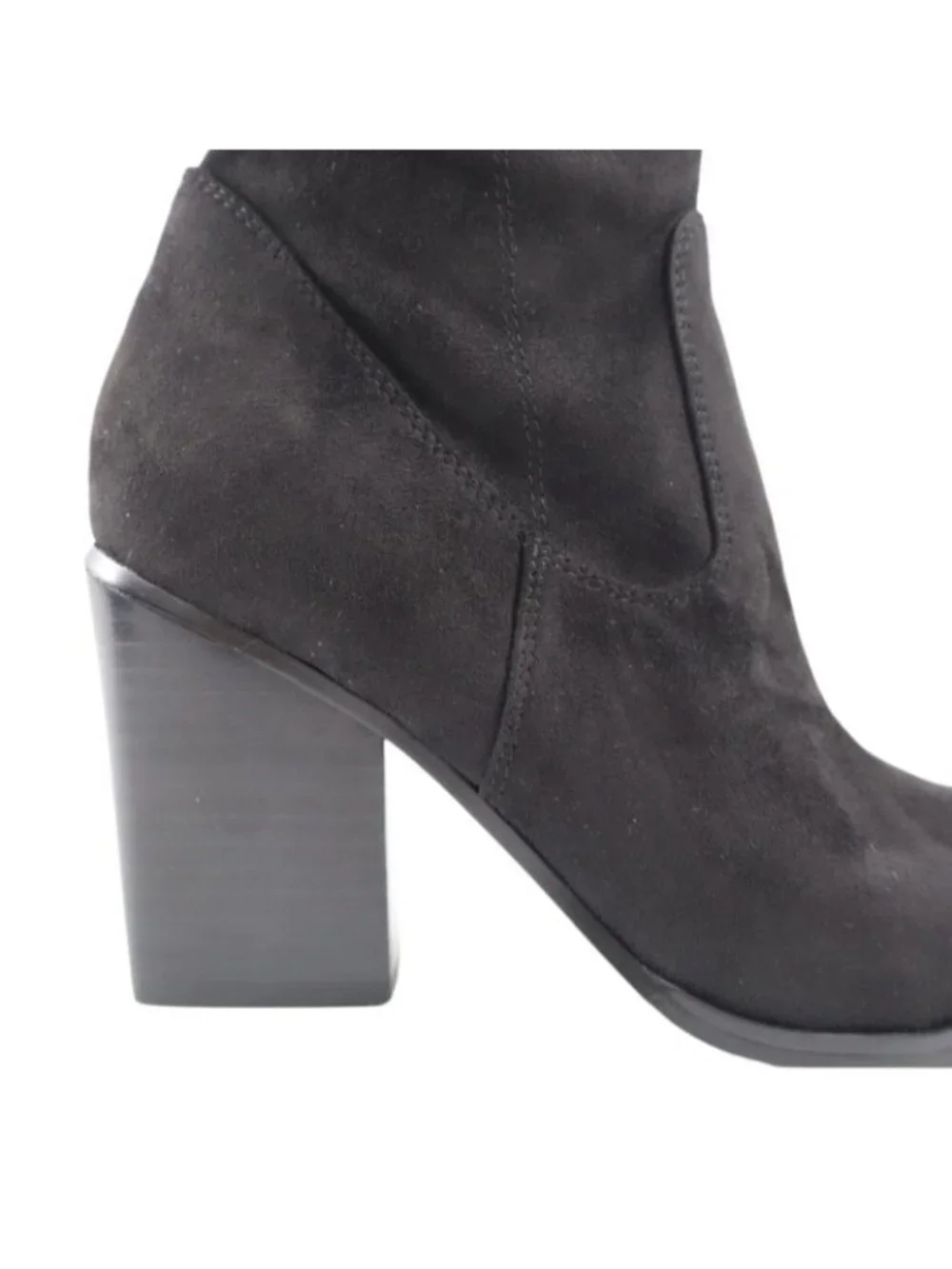 Marc Fisher LTD Black Over the Knee Pointed Toe Block Heel Boots 8M NWOB